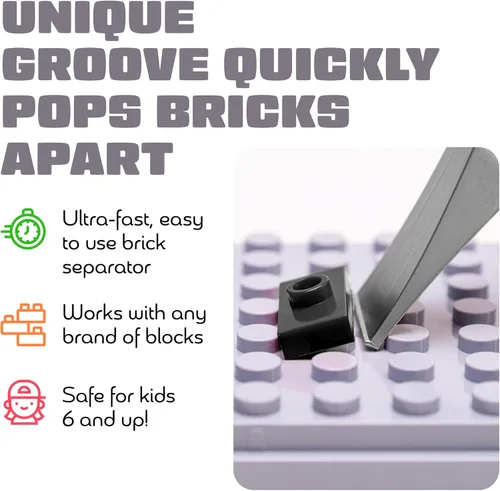 Miniatura 3 de Brick Popper - El separador de ladrillos más rápido del mundo - Removedor eficiente para niños y adultos - A partir de 6 años