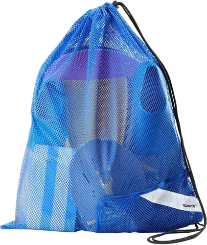 Miniatura 19 de Bolsas de Equipo de Natación Sporti, Mochila de Cordón de Malla, Bolsa de Natación para Nadadores, Mochila de Malla para la Playa Verde