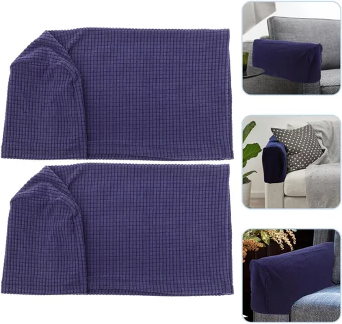 Miniatura 7 de BESPORTBLE Protectores de brazo para silla, funda elástica para reposabrazos de sofá, funda protectora elástica para el hogar, oficina, reclinable