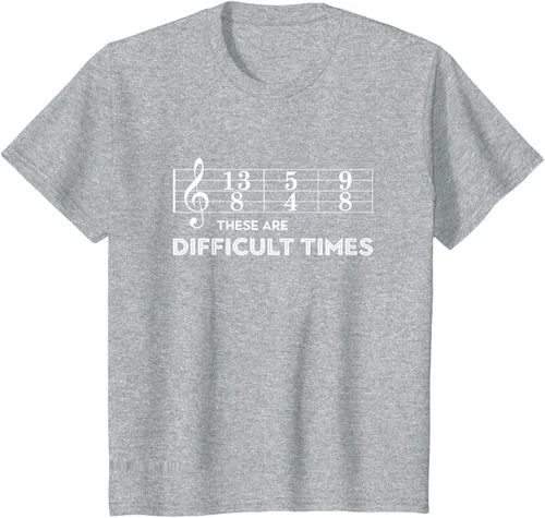 Miniatura 38 de Musician - Camiseta con texto en inglés "These are Difficult Times", talla S