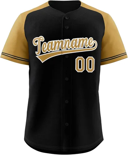 Miniatura 36 de Camisetas de béisbol personalizadas con botones de manga corta, número de nombre cosido personalizado / impreso para adultos y jóvenes