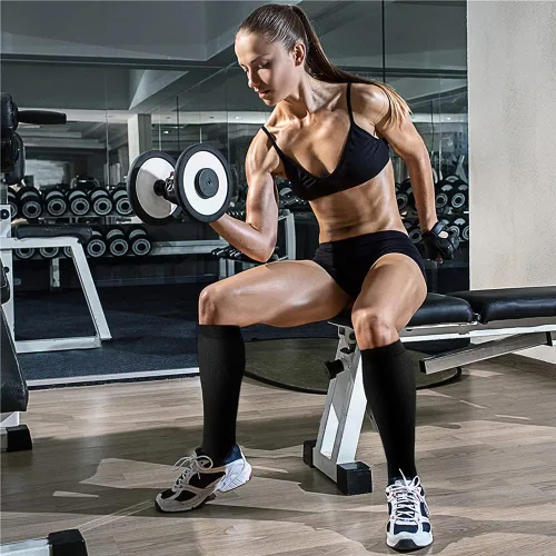 Miniatura 56 de CHARMKING - Calcetines de compresión para mujeres y hombres (3 pares), 15-20 mm Hg, el mejor apoyo para atletismo, running o ciclismo, mejora