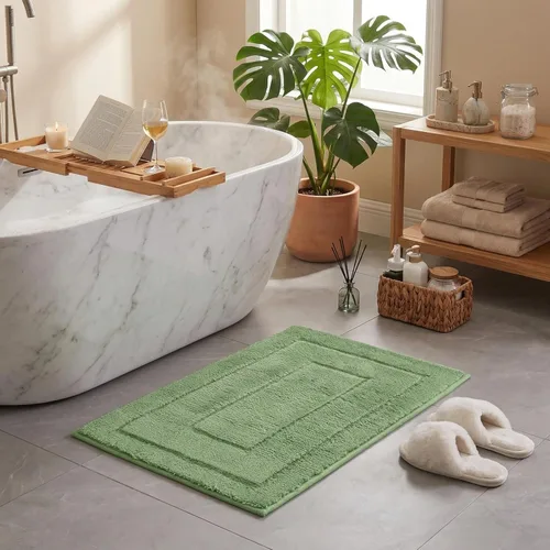 Miniatura 22 de GRANNY SAYS Alfombras de baño antideslizantes, lavables, extra suaves y absorbentes de agua para baño, alfombra de baño peluda de felpa, alfombra