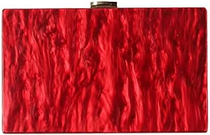 Miniatura 9 de Dirmmis Nuevas mujeres bolso de mensajero moda elegante mármol sólido perla mujer noche bolso rojo lujo fiesta fiesta fiesta fiesta embrague