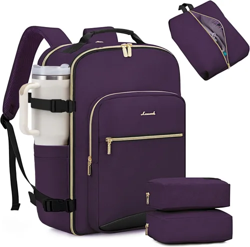 Miniatura 20 de LOVEVOOK Mochila de viaje para llevar a bordo, Mochilas de viaje