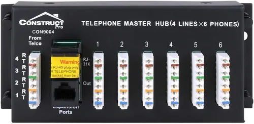 Miniatura 2 de Construct Pro Módulo de teléfono 1 x 6 con conector RJ31
