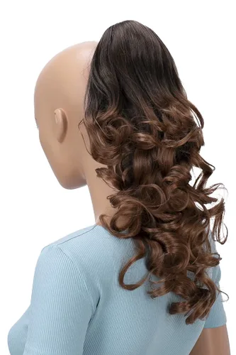 Miniatura 22 de CAISHA Extensión de clip de cola de caballo de 16 "voluminoso ondulado marrón ceniza H214