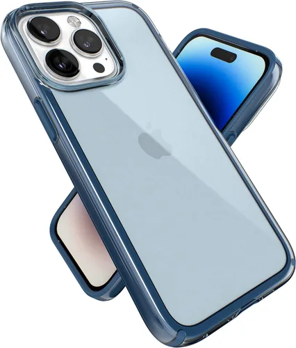 Miniatura 11 de Speck Funda transparente para iPhone 14 Pro Max, protección contra caídas, resistente a los arañazos, funda delgada de doble capa para iPhone de 6.7