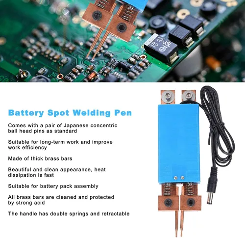 Miniatura 2 de Pluma de soldadura por puntos de batería, bolígrafo automático de soldadura por puntos Máquina portátil de soldadura de mano DIY, para soldadura