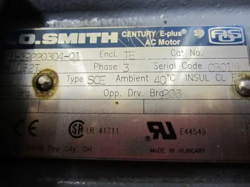 Miniatura 2 de A.O. Smith 8-39220304-01 Motor de CA con motor de soplador 385418-02