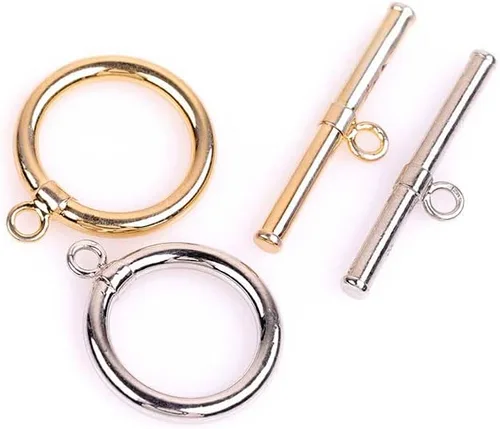 Miniatura 5 de JOE FOREMAN Cierre de joyería de palanca relleno de oro amarillo de 14 quilates para hacer manualidades, collares, pulseras (0.591 in)