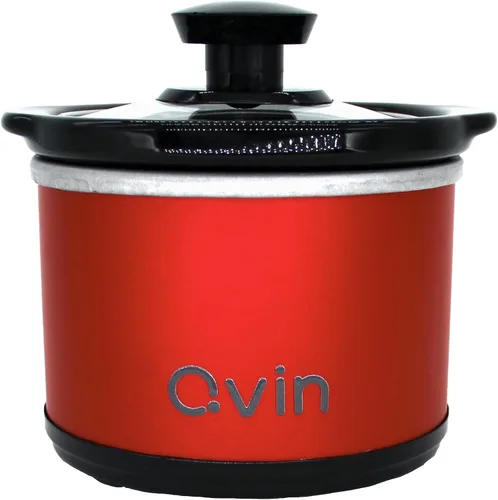 Miniatura 9 de Mini calentador de olla de cocción lenta de 0.65 cuartos de galón (20 onzas) con 10 forros seguros para alimentos, juego de ollas de fondue, olla