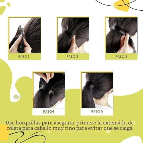 Miniatura 5 de RUNATURE - Extensión de cola de caballo de cabello humano real con pinzas, extensiones de cabello corto lacio, color rubio oscuro con reflejos rubio
