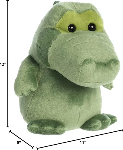 Miniatura 6 de Aurora® Whimsical Happy Hippo and Friends™ Happy Alligator™ - Animal de peluche - Diseño único - Diversión juguetona - Verde 13 pulgadas