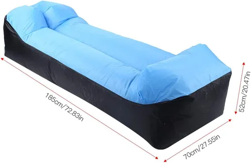 Miniatura 4 de Keenso Cama de aire, tela Oxford camping sofá inflable al aire libre ultraligero playa camping viaje saco de dormir cama de aire tumbona silla