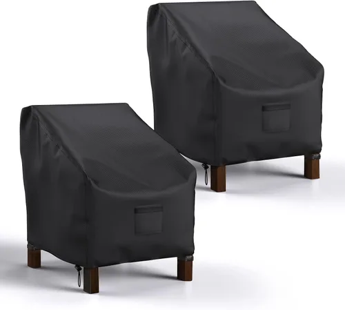 Miniatura 11 de Mrrihand Fundas Impermeables para Sillas de Patio, Funda para Asiento Profundo de Salón, Fundas Resistentes para Muebles de Patio al Aire Libre