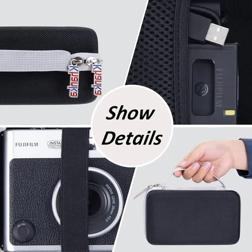 Miniatura 8 de khanka Funda rígida para cámara instantánea Fujifilm Instax Mini Evo