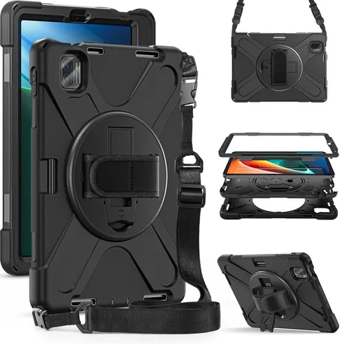Miniatura 9 de Para Xiaomi Pad 5 / Xiaomi Pad 5 Pro Funda de tableta de 11.0 pulgadas 3 en 1 Marco de plástico duro + doble silicona