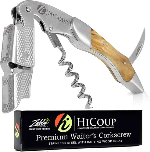 Miniatura 28 de Sacacorchos para camareros De HiCoup. Premium, todo-en-uno sacacorchos, abre botellas y cortador de lámina, Fine Ying Yang