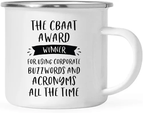 Miniatura 45 de Andaz Press Taza de café de acero inoxidable de 11 onzas con diseño de fogata, regalo divertido para compañero de trabajo, ganador del premio