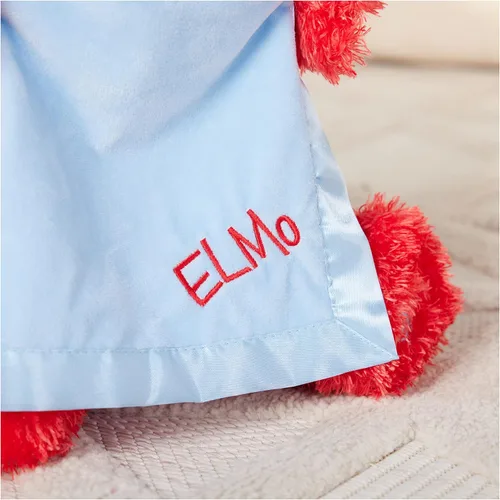 Miniatura 4 de GUND Sesame Street - Peluche animado oficial de Peek-a-Boo Elmo de Muppet de Plaza Sésamo, juguete sensorial de felpa prémium para edades de 18 Azul