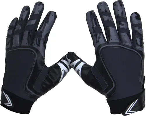 Pure Athlete Guantes de fútbol con receptor ancho – Guantes de agarre adhesivo de élite, equipo de goteo para WR y espalda defensiva – Adultos,