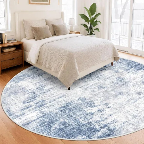 Miniatura 912 de IOHOUZE Alfombra abstracta lavable de 3 x 12 pies para pasillos, antideslizante para cocina, camino de entrada de lana sintética para interiores