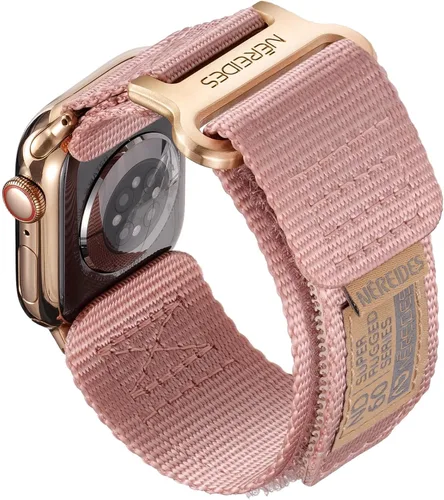 Miniatura 34 de Nereides Compatible con Correa de Apple Watch Ultra 3/2/1, Correa Deportiva de Nylon con Diseño Tejido para 49 mm (L, Negro)