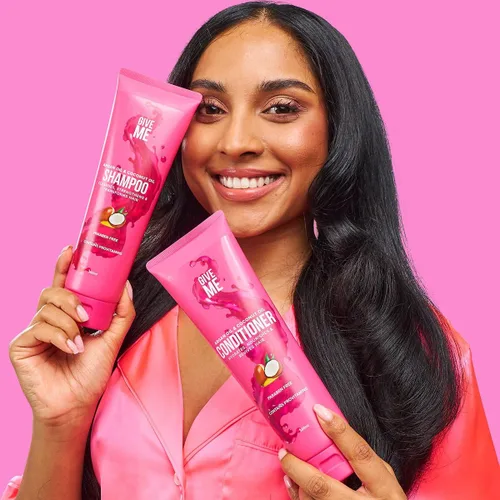 Miniatura 5 de Give Me Cosméticos, champú, limpia, nutre y fortalece, reduce la pérdida de cabello y la fragilidad con aceite de argán, coco y macadamia, además