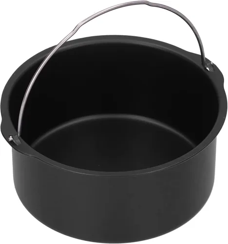 Miniatura 9 de BORDSTRACT Accesorios de barril para freidora de aire, sartén para cupcakes de 6 pulgadas, 7 pulgadas, 8 pulgadas, herramienta para hornear pasteles