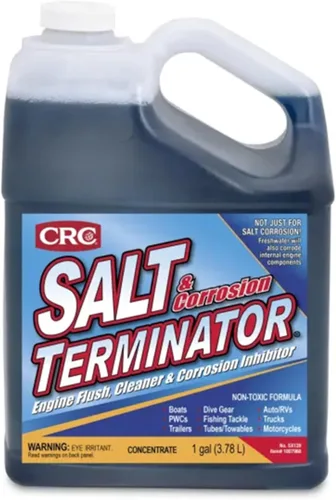 CRC Exterminador de Sales, Descarga de Motor, Limpiador y Inhibitor de Corrosión, 1 Galón, Disuelve Sales y Deja un Recubrimiento Protector