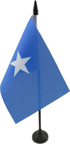 Miniatura 162 de AZ FLAG Sierra Leone Bandera de mesa 5'' x 8'' - Bandera de escritorio de Sierra Leona 21 x 14 cm - Bastón y base de plástico negro