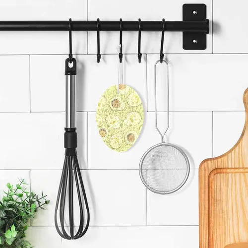 Miniatura 7 de Esponjas de cocina para lavar platos, esponjas de cocina para el hogar, esponja absorbente y reutilizable para lavar platos