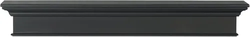 Miniatura 3 de Pearl Mantels ARYB72610B - Estante de madera de fibropanel de densidad media de fibropanel de densidad media de alta calidad, color negro, pintura