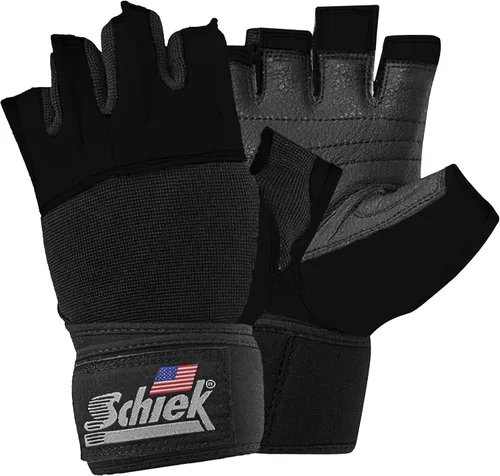 Miniatura 7 de Schiek Sports 530 Platinum - Guantes de levantamiento de pesas con almohadilla de gel, guantes de cuero Amara para mujer y hombre