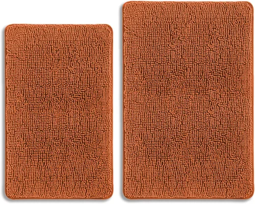 Miniatura 339 de Alfombra de baño pequeña de 12 x 18 pulgadas, lavable y absorbente, antideslizante, alfombra de baño de felpilla gruesa y suave para baño, ducha