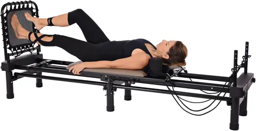 Miniatura 6 de Stamina Products AeroPilates Reformer 651 Máquina de entrenamiento de resistencia para todo el cuerpo para gimnasio en casa con soporte de 10