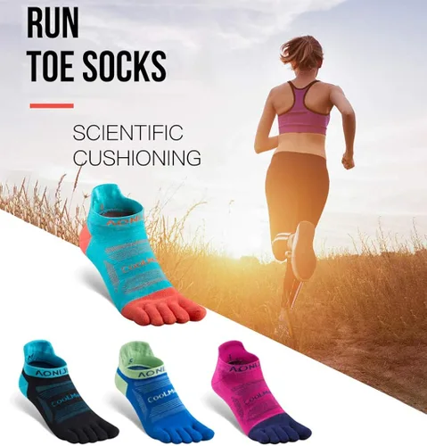 Miniatura 9 de AONIJIE Toe Socks for Men and Women High Performance Athletic Running Toe Socks