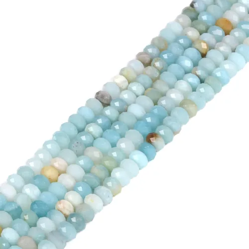 Miniatura 10 de 7 chakras piedras preciosas de 0.236 in de piedras preciosas facetadas Rondelle sueltas cuentas para hacer joyas DIY cuentas de 16 pulgadas