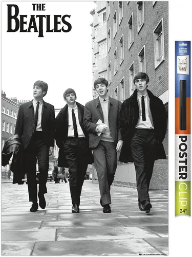 Miniatura 14 de Trends International The Beatles - Póster de pared "En Londres", 22.375 x 34 pulgadas, versión con marco de madera de granero