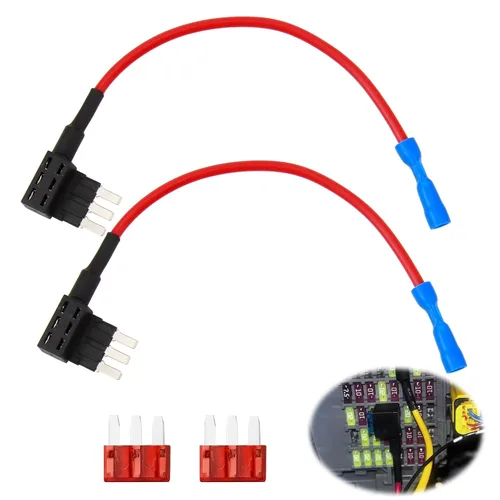 Miniatura 7 de Grifo de Fusible Micro 3, Adaptadores para Agregar un Circuito, Portafusibles Expandibles Estilo Cuchilla de 12V para Luces de Underglow, LEDs
