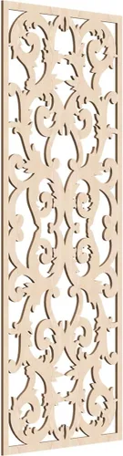 Miniatura 98 de Meadville Paneles decorativos de pared de madera con calado, 9 3/8 pulgadas de ancho x 24 3/8 pulgadas de alto x 1/4 de alto, aliso