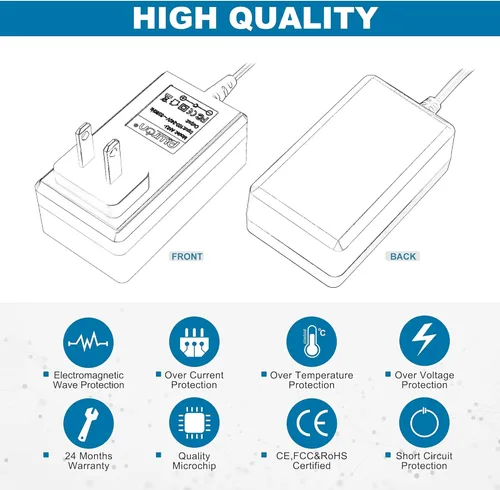 Miniatura 3 de Cargador adaptador de corriente alterna de 16 V para Altec Lansing XL Jacket Sistema de altavoz inalámbrico Modelo IMW645 Cable de alimentación