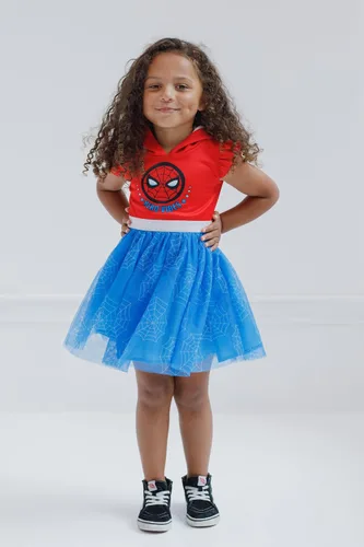 Miniatura 5 de Marvel Spider-Man Spider-Gwen Ghost Spider - Vestido de tul de malla para niñas pequeñas y grandes