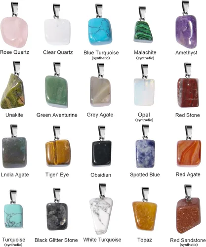 Miniatura 4 de Cadikez 12 piezas colgantes de cruz de piedra natural, cristales curativos de cuarzo chakra reiki colgantes de piedras preciosas dijes a granel