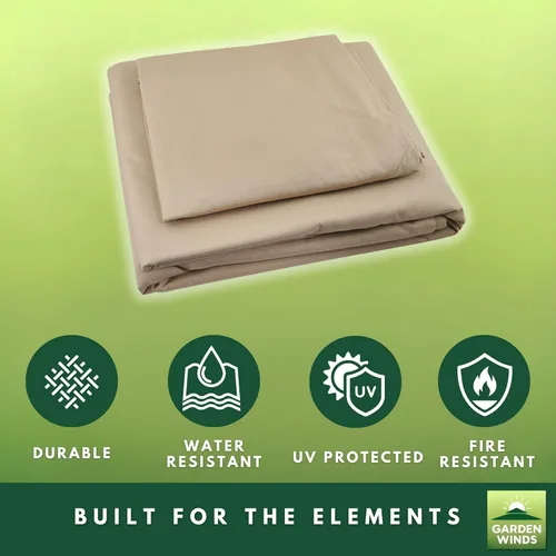 Miniatura 8 de Garden Winds Cubierta superior de repuesto de ajuste personalizado compatible con ABCCANOPY Y, MasterCanopy y Cooshade 13 x 13 pulgadas, tela Beige