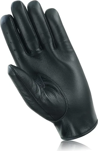 Miniatura 4 de Guantes de cuero para hombre, guantes de conducción de cuero para chofer, guantes de piel de cordero 100% auténtica, guantes de dedo completo