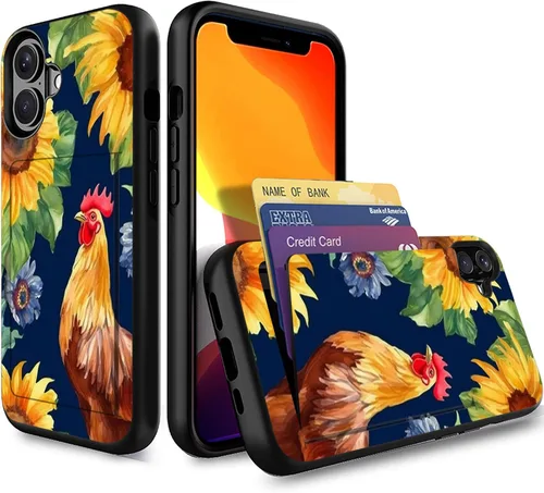 Miniatura 125 de Funda para iPhone Air, funda tipo cartera con ranura para tarjeta oculta, a prueba de golpes, TPU y PC, funda protectora de doble capa para iPhone