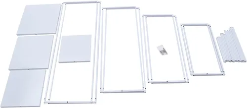 Miniatura 7 de DouSeiAi 4 piezas de mesa de metal para mesas de boda, plantas, jarrón blanco alto, columna geométrica de flores para decoración de bodas, fiestas