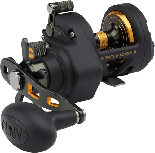 Miniatura 3 de Penn Fathom II Star Drag - Carrete de pesca convencional, oro negro, 25N
